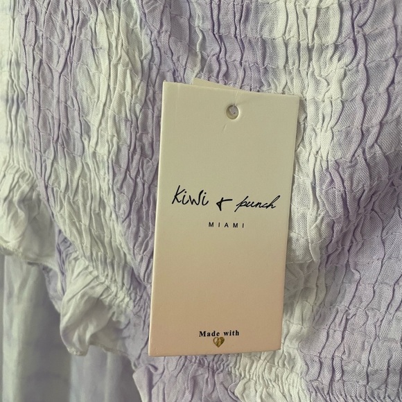 Kiwi Punch NEW 2 Piece Matching Set Purple Ice Tie Dyed NWT ~ Women’s Size M - Picture 7 of 16